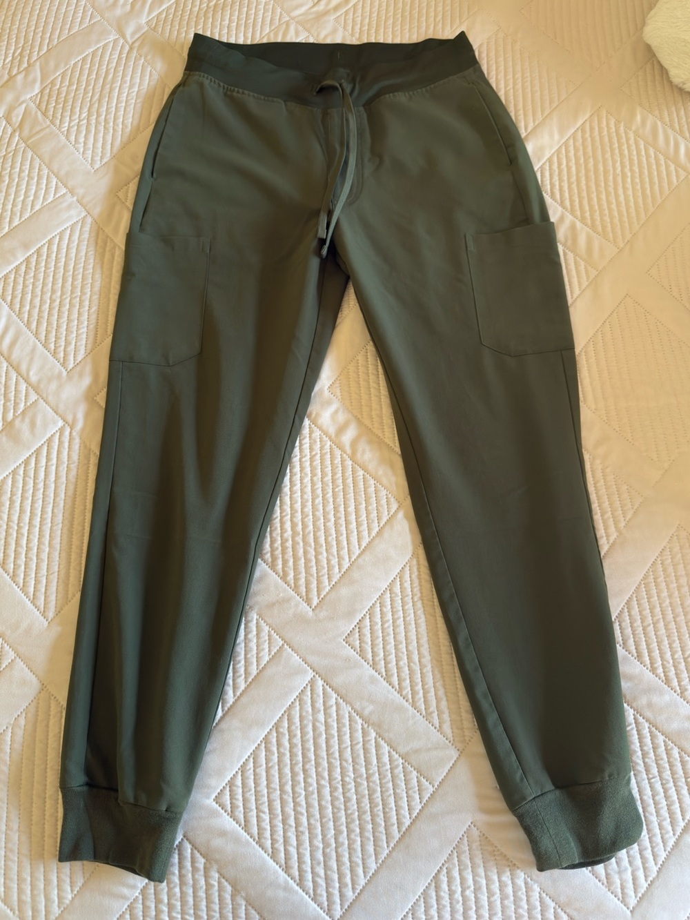 Women’s Olive Green Mandala Jogger Scrub Pants